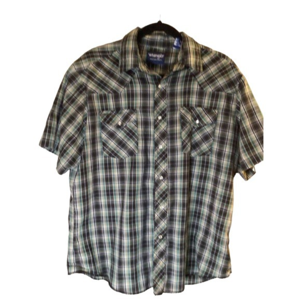 Wrangler western shirt with pearl snap closure‎